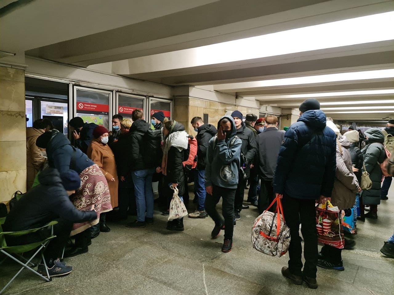 бомбоубежище в метро